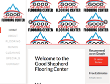 Tablet Screenshot of goodshepherdflooring.com